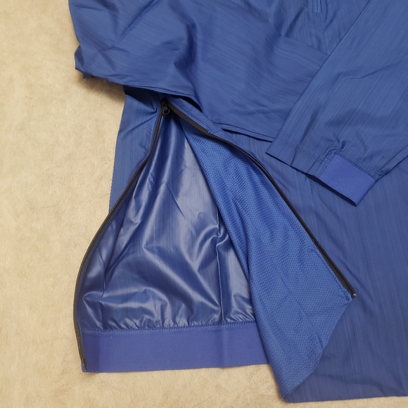 #M08 LRG Nike Dri Fit Lockdown Sideline Jacket Blue University Red Side zippers - Picture 8 of 13